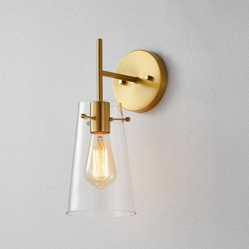 KAWOTI Single Light Armed Cone-Shaped Wall Sconce - N/A - Mycitystee