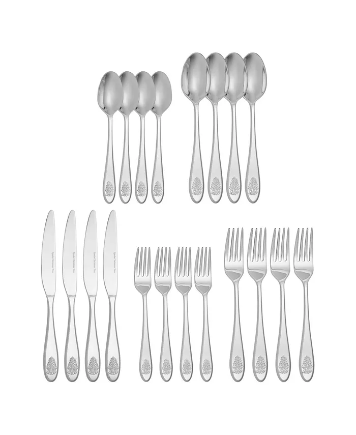 Spode Christmas Tree Flatware Set， 20 Pieces - Mycitystee
