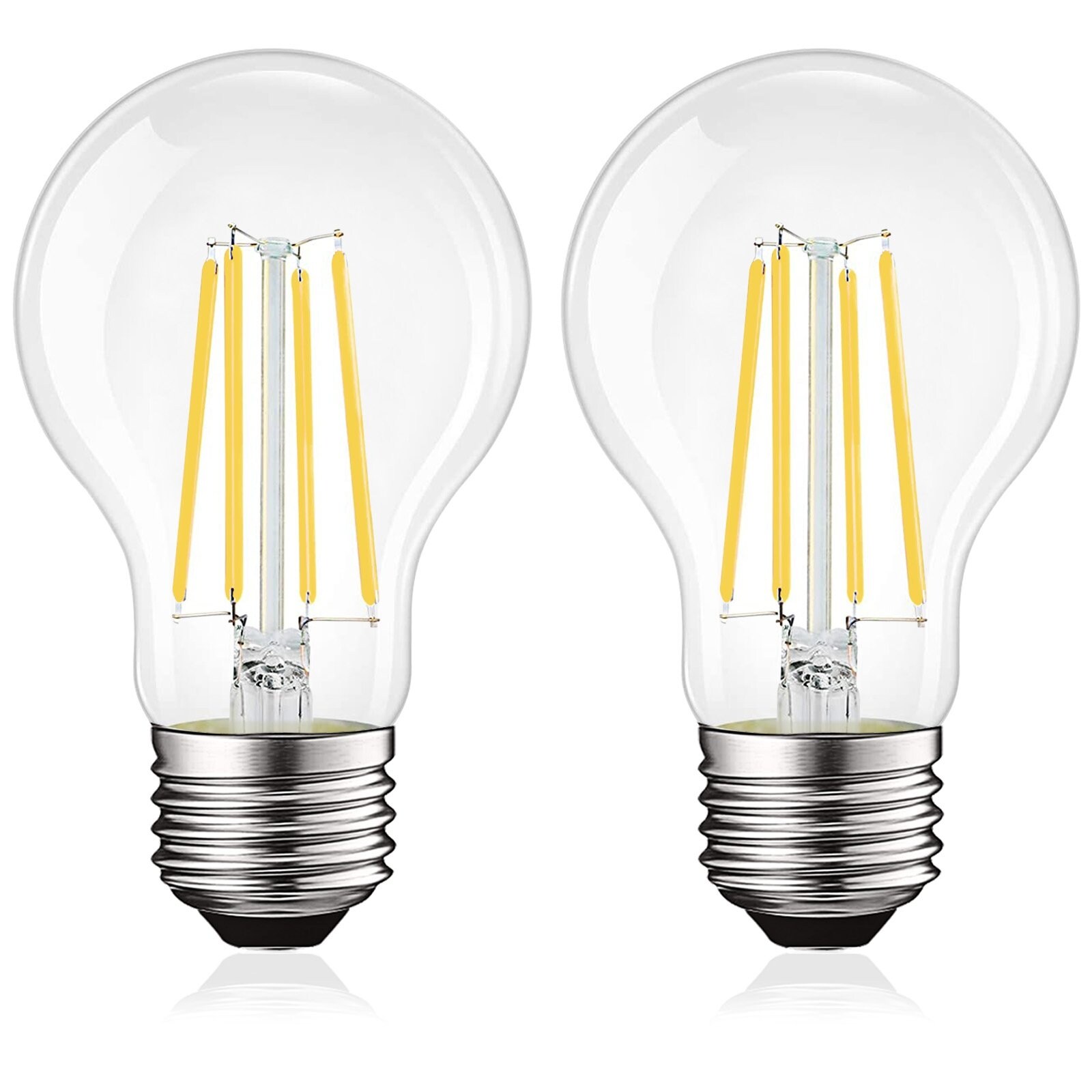 Luxrite Vintage A19 LED Light Bulbs 100 Watt Equivalent， 1600 Lumens， Dimmable， 12W， Damp Rated， UL， E26 Base 2 Pack - Mycitystee