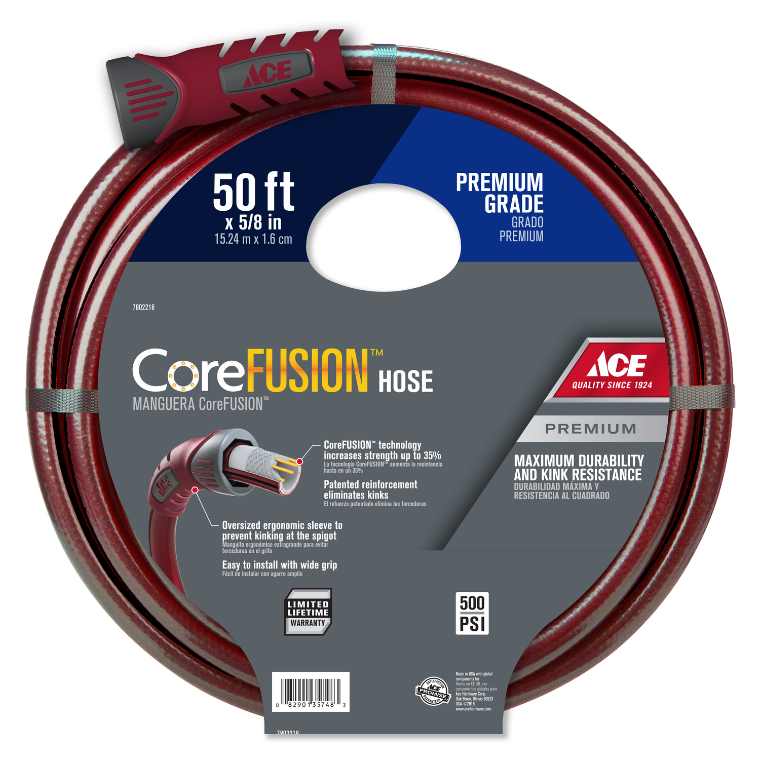 Ace CoreFusion 5/8 in. D X 50 ft. L Premium Grade Garden Hose - Mycitystee
