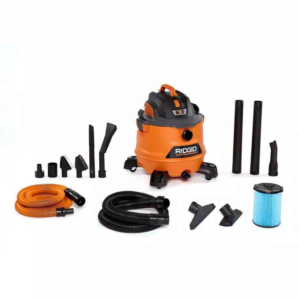 RIDGID 14 Gal. 6.0-Peak HP NXT Wet/Dry Shop Vacuum with Fine Dust Filter， Hose， Accessories and Premium Car Cleaning Kit and#8211; XDC Depot - Mycitystee