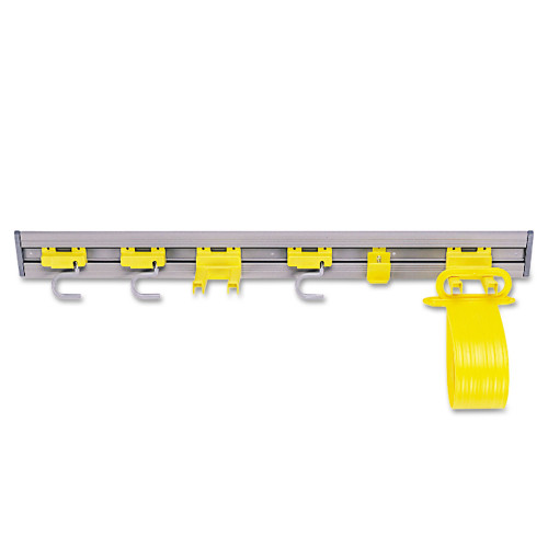 Rubbermaid Commercial Closet Organizer/Tool Holder， 34w x 3.25d x 4.25h， Gray (199300GY) - Mycitystee