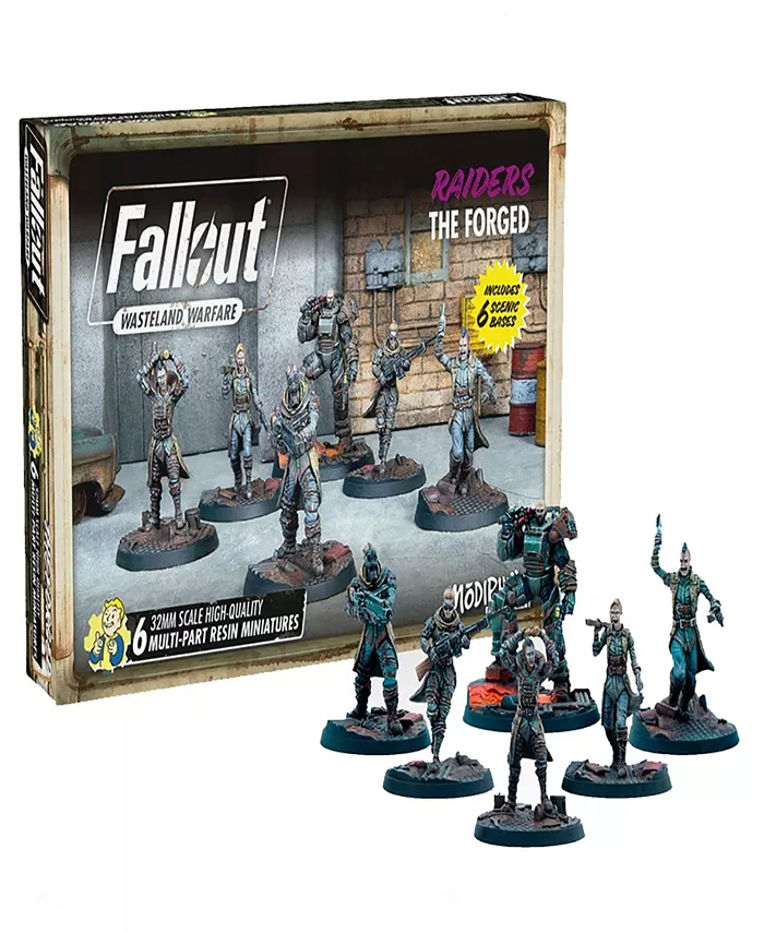 Modiphius Fallout Wasteland Warfare Raiders the Forged 6 Unpainted Resin Miniatures - Mycitystee
