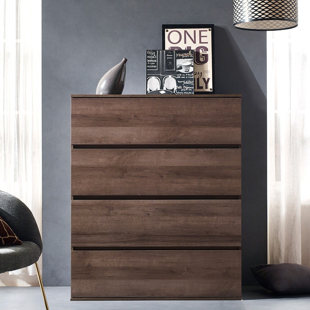 Liv Four-Drawer Contemporary Wood Chest - - 36919412 - Mycitystee