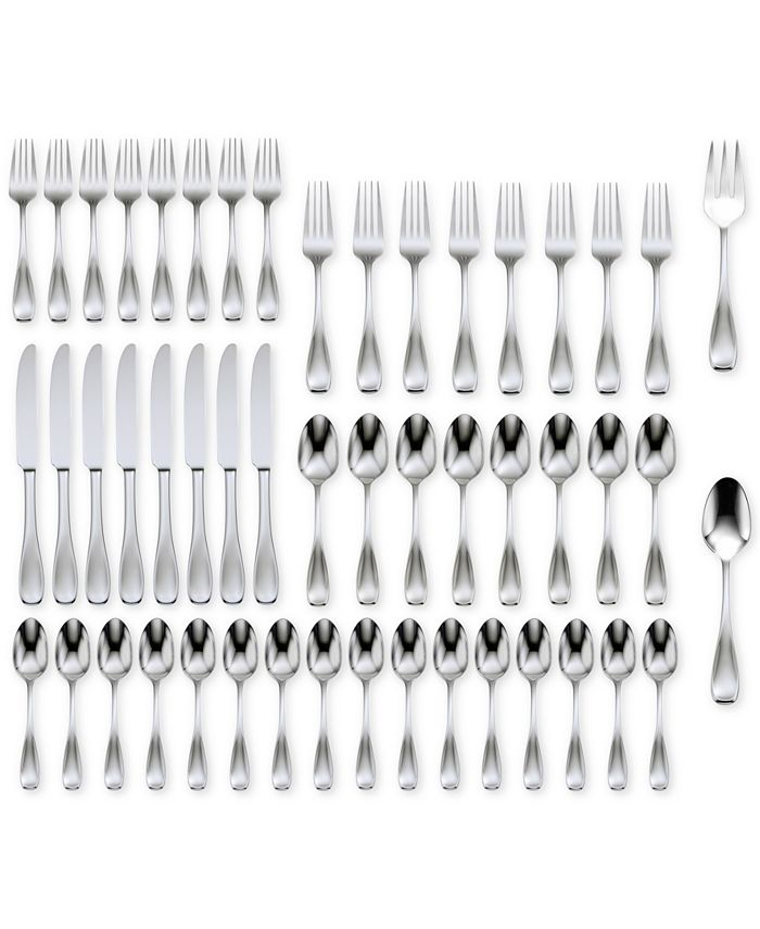 Oneida Voss 50-Pc Flatware Set， Service for 8， Created for Macy's - Mycitystee