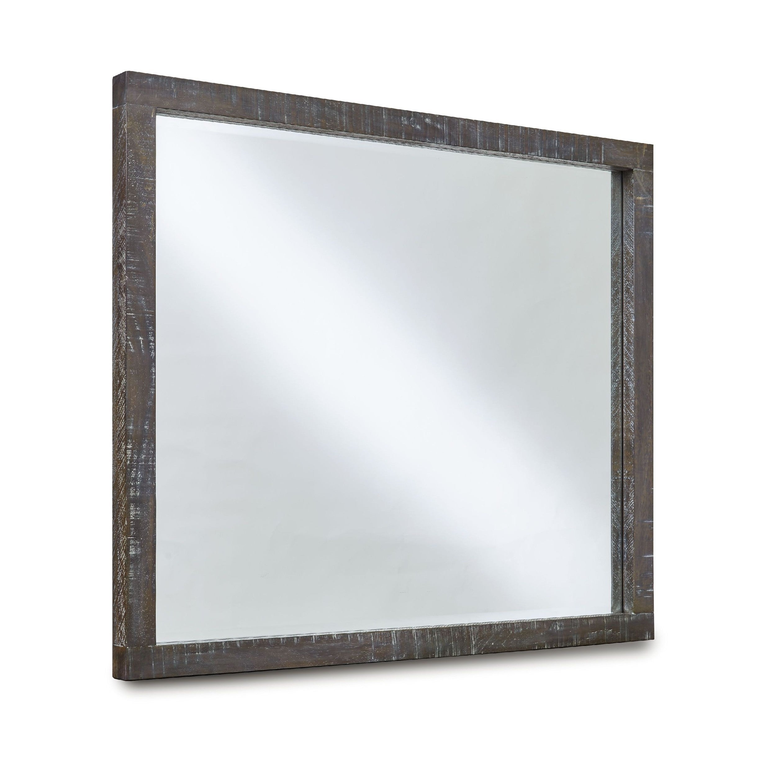 42 Inch Cas Sengon Tekik Dresser Mirror， Rough Hewn， Rustic Brown - - 35756498 - Mycitystee