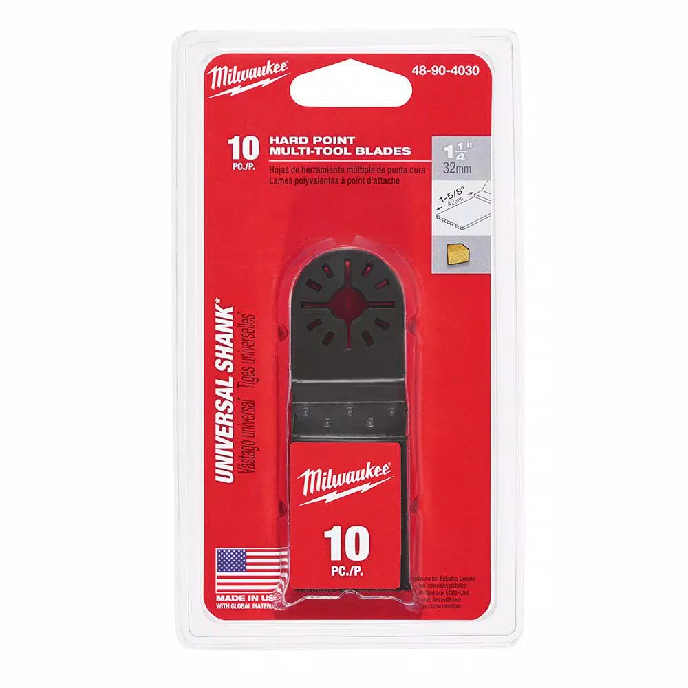 Milwaukee 1-5/8 in. Oscillating Tool Blade For Wood Cutting (10-Pack) and#8211; XDC Depot - Mycitystee