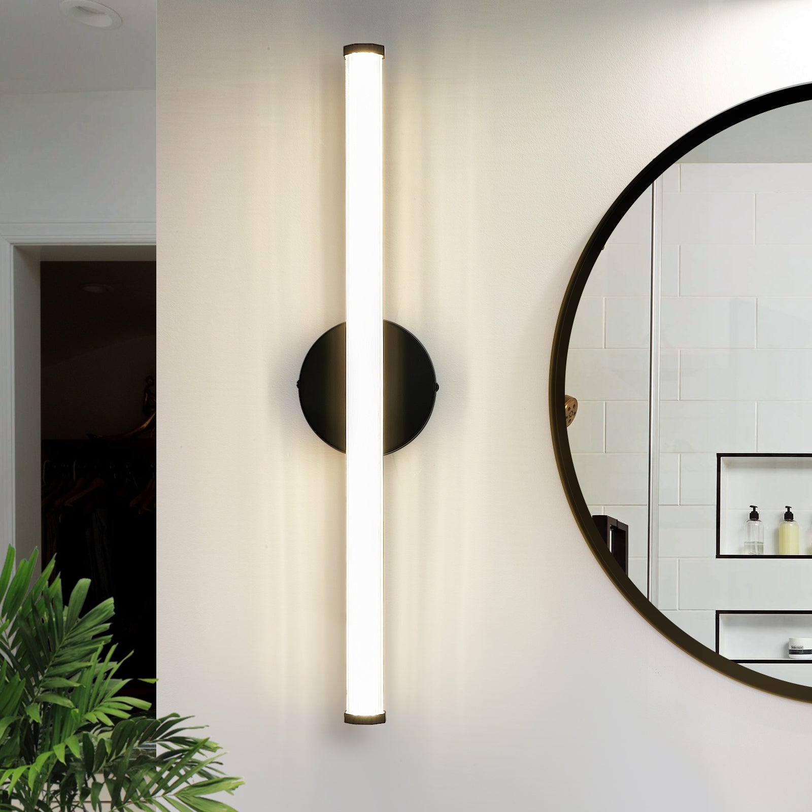 LED Bathroom Vanity Lighting Fixture Morden Bath Light Bar Black Wall Sconce - Mycitystee