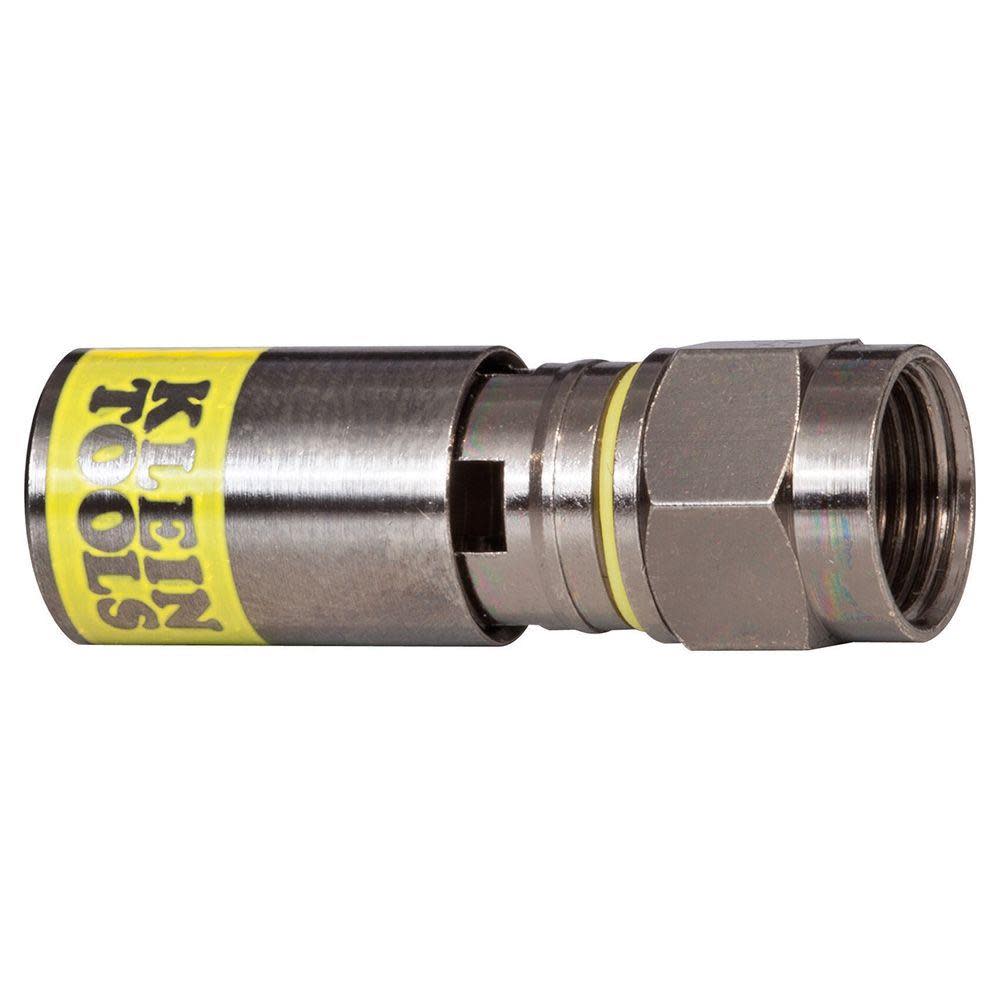 Klein Tools F Compression Connector RG6/6Q Pk10 VDV812606 from Klein Tools - Mycitystee