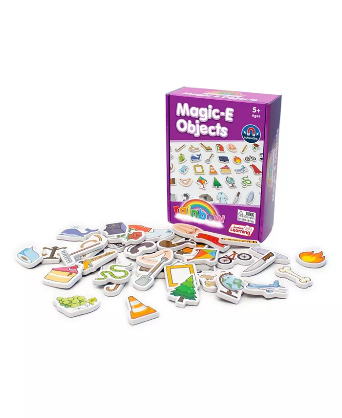 Junior Learning Magic-E Magnetic Learning Foam-Like Objects Educational Learning Set， 40 Pieces - Mycitystee
