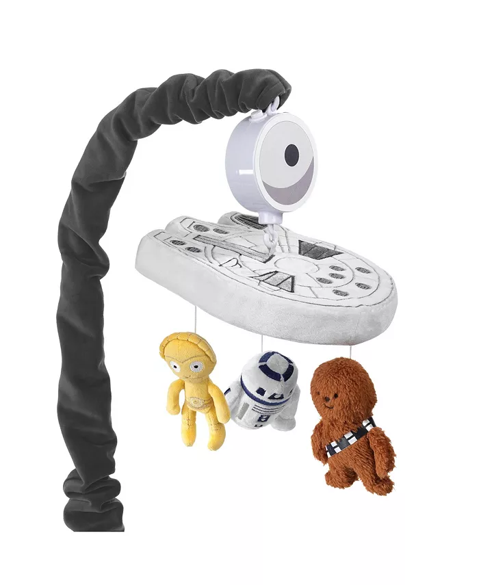 Lambs Ivy Star Wars Signature Millennium Falcon Musical Baby Crib Mobile Toy - Mycitystee