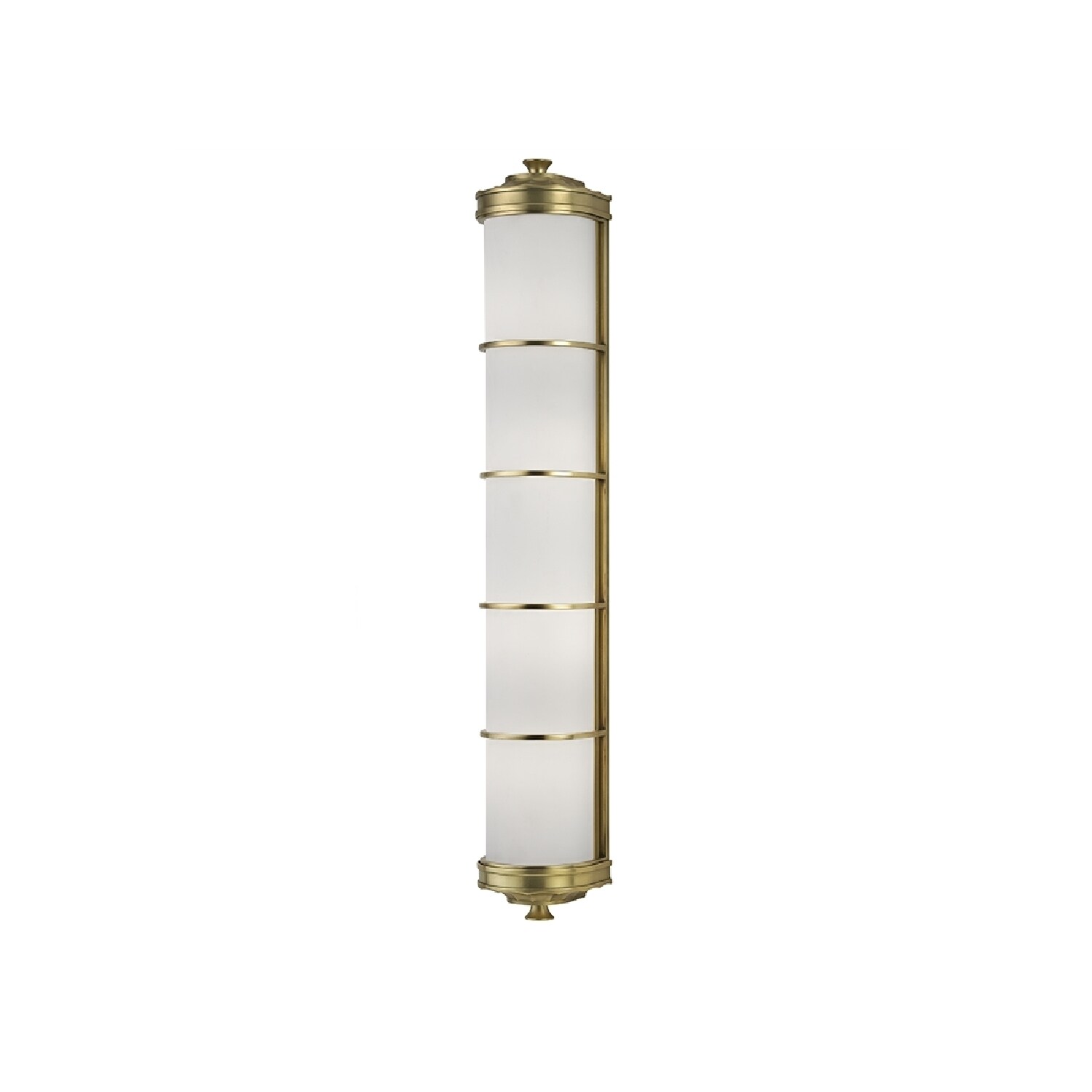 Hudson Valley Albany 4-light Brass Sconce with White Glass Shade - Mycitystee