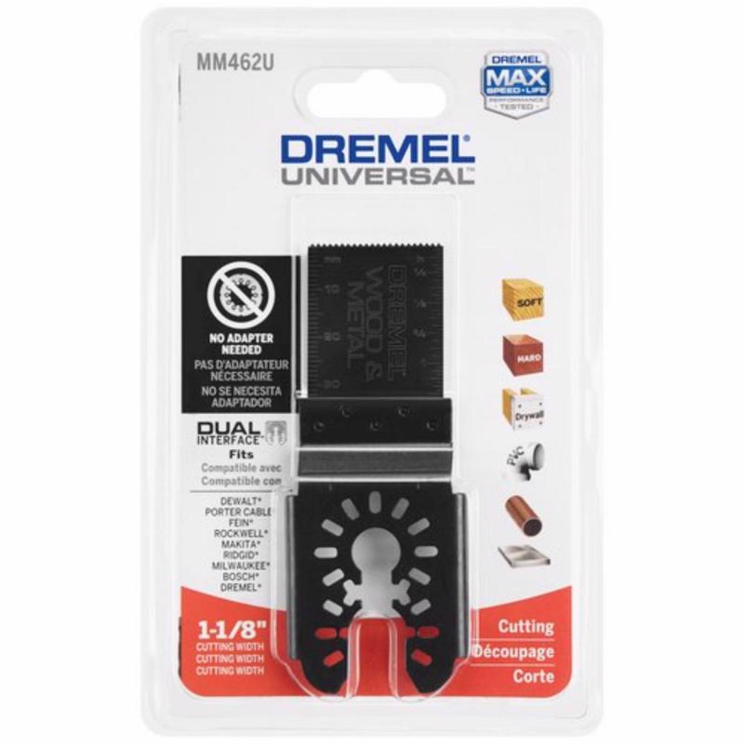 Dremel 1-1/8 in. W Bi-Metal Bim Oscillating Blade 1 pk - Mycitystee