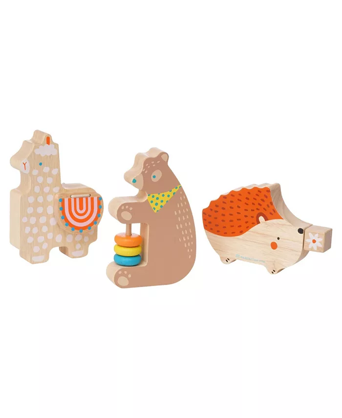 Manhattan Toy Company Musical Forest Trio Wooden Toy Set， 3 Piece - Mycitystee