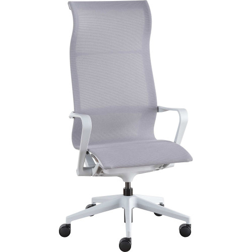 Lorell Executive Gray Mesh High-back Chair (40208) - Mycitystee