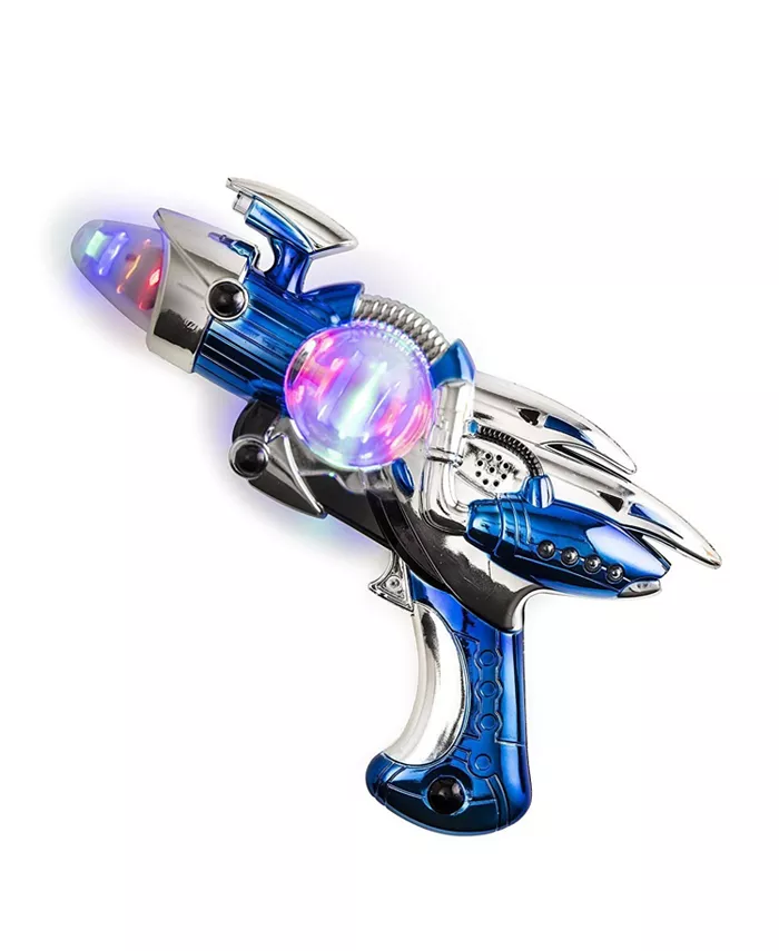 Everything You Need Kicko Toy Gun - Blue Light-Up Noise Blaster 11.5 Inches Long with Cool and Fun Super Spinning Space Style - for Novelty and Gag To - Mycitystee