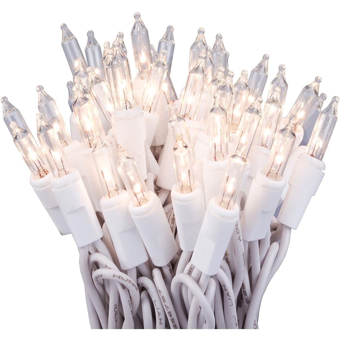 100 Clear Christmas Lights on White Wire - Yellow Shopping - The Best Deals on String Lights | 39295433 - Mycitystee