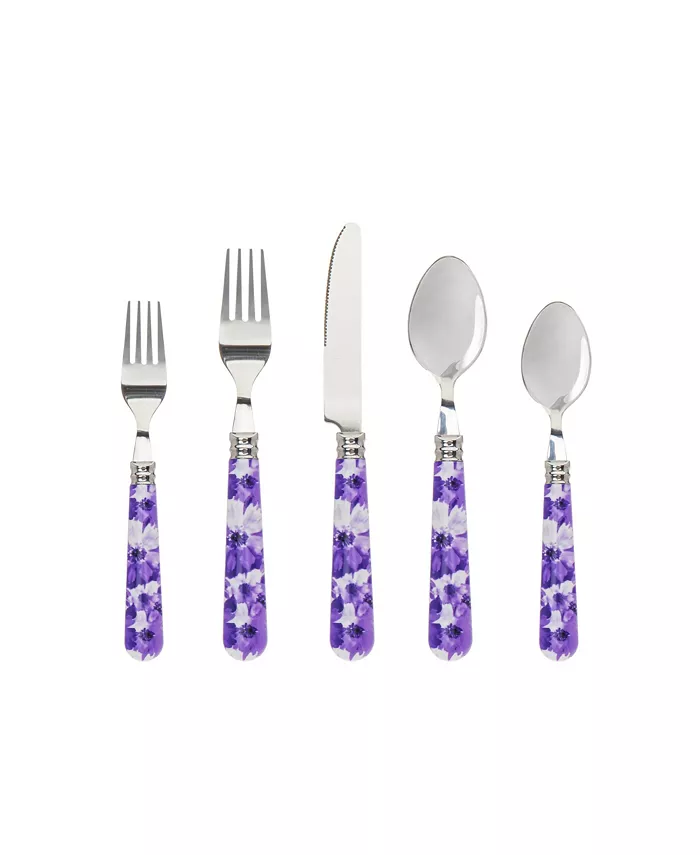Godinger Floral Flatware Set， 16 Piece - Mycitystee