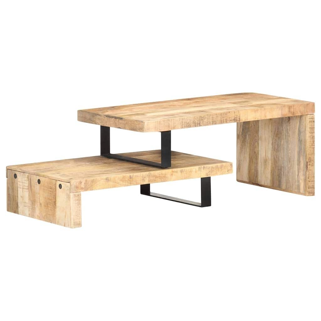 Modern Coffee Table Cocktail Table， Stable， Rustic Coffee Table， for Living Room， Indoor， Home Décor， - as picture - Mycitystee