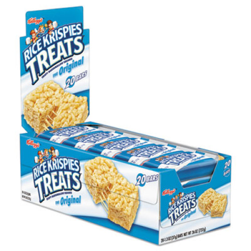 Kellogg's Rice Krispies Treats， Original Marshmallow， 1.3 oz Snack Pack， 20/Box (26547) - Mycitystee