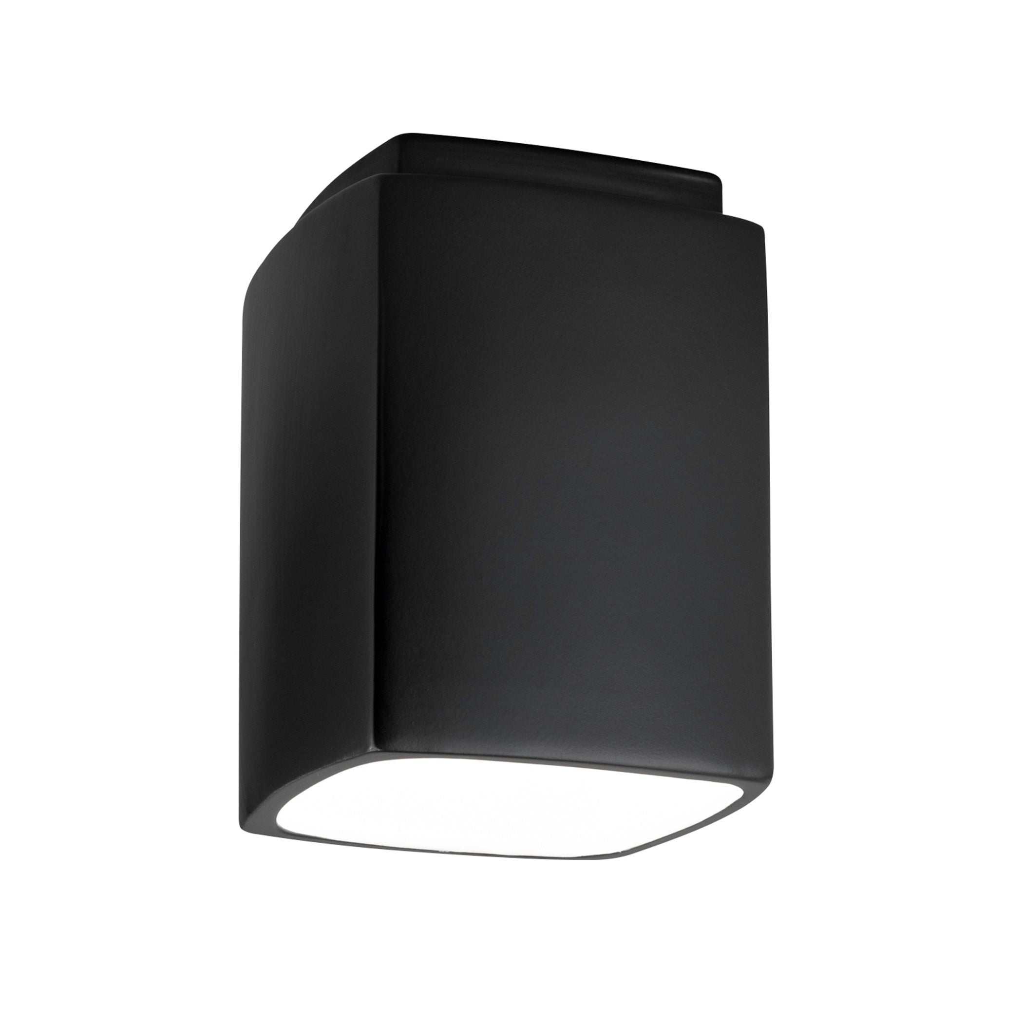 Justice Design Group Radiance 1-light Carbon Matte Black Outdoor Rectangle Flush-Mount - Mycitystee