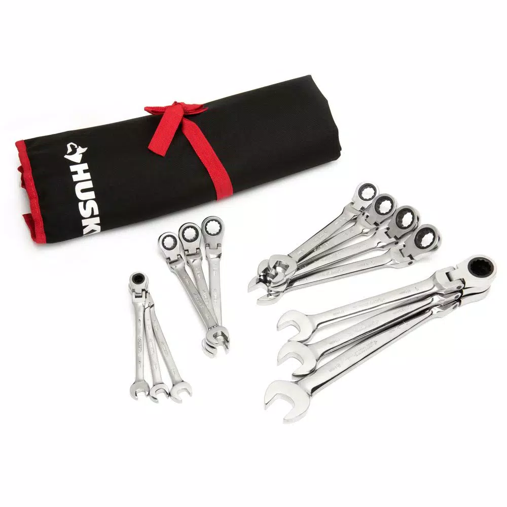 Husky Master Metric Flex Head Ratcheting Wrench Set (13-Piece) and#8211; XDC Depot - Mycitystee