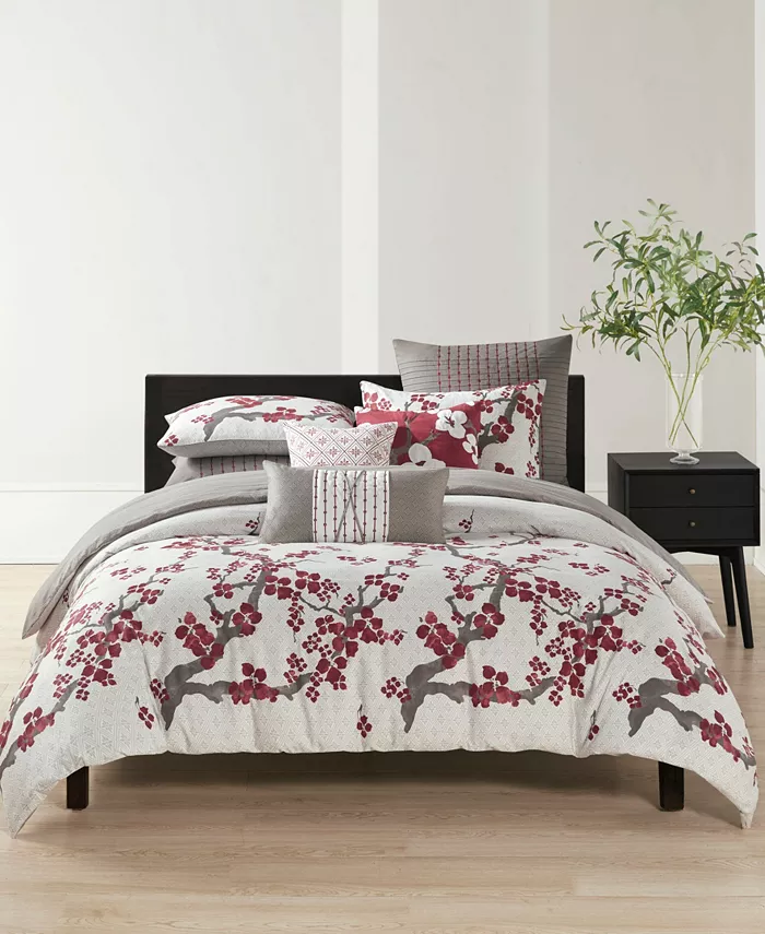 Natori Cherry Blossom Decorative Pillow， 18