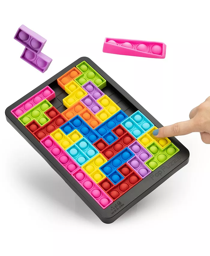 Power Your Fun Pop Puzzle Popper Fidget Game - Black - Mycitystee