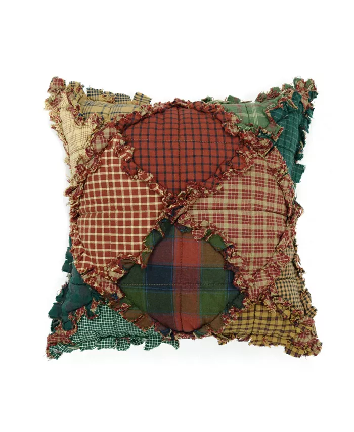 American Heritage Textiles Campfire Patchwork Decorative Pillow， 15