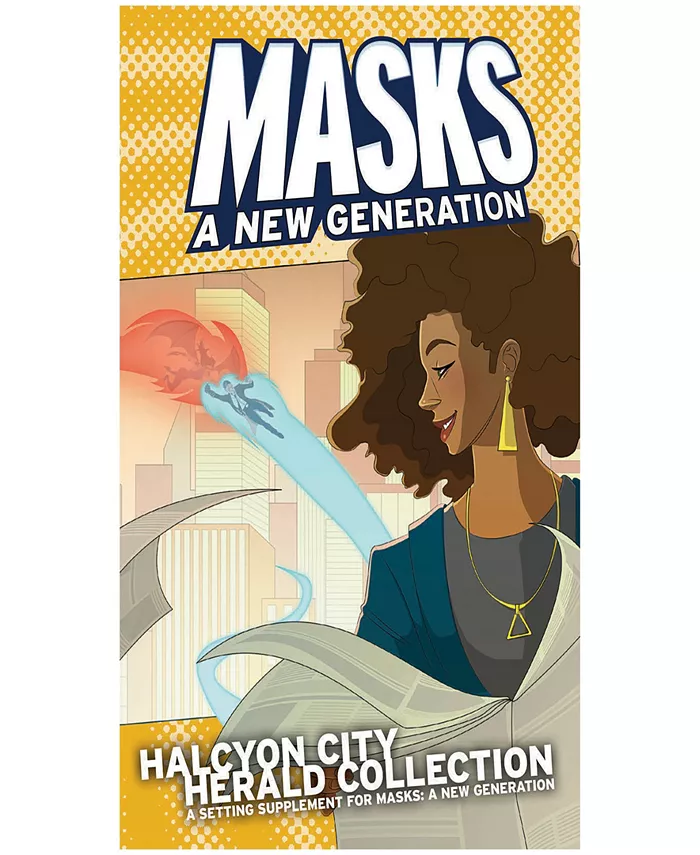 Magpie Games Masks a New Generation Halcyon City Herald Collection Expansion Rpg Book， Softcover， Superhero Tabletop Roleplaying Game， Full Color， 2-4 - Mycitystee