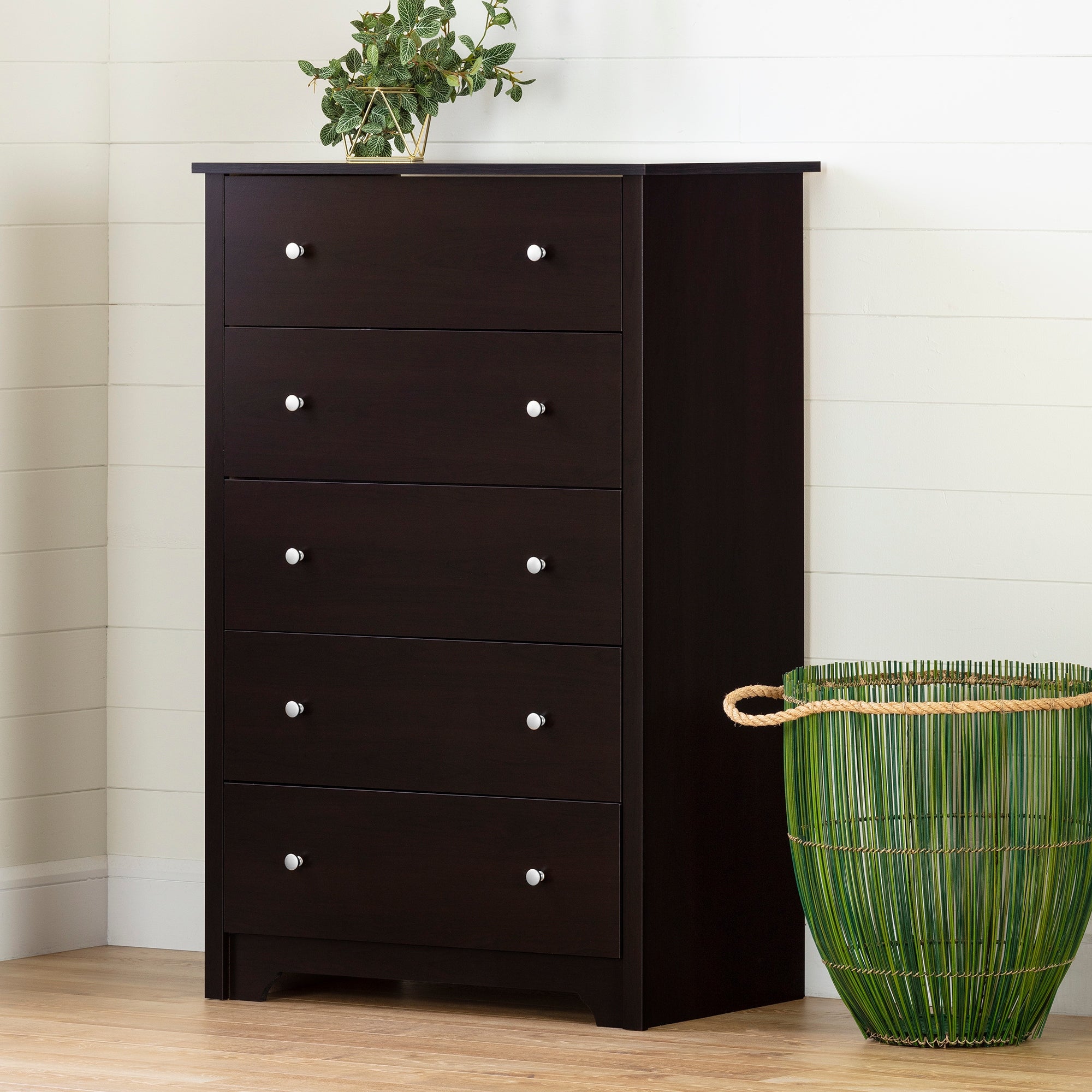Vito 5-Drawer Chest， Multiple Finishes - - 36139152 - Mycitystee