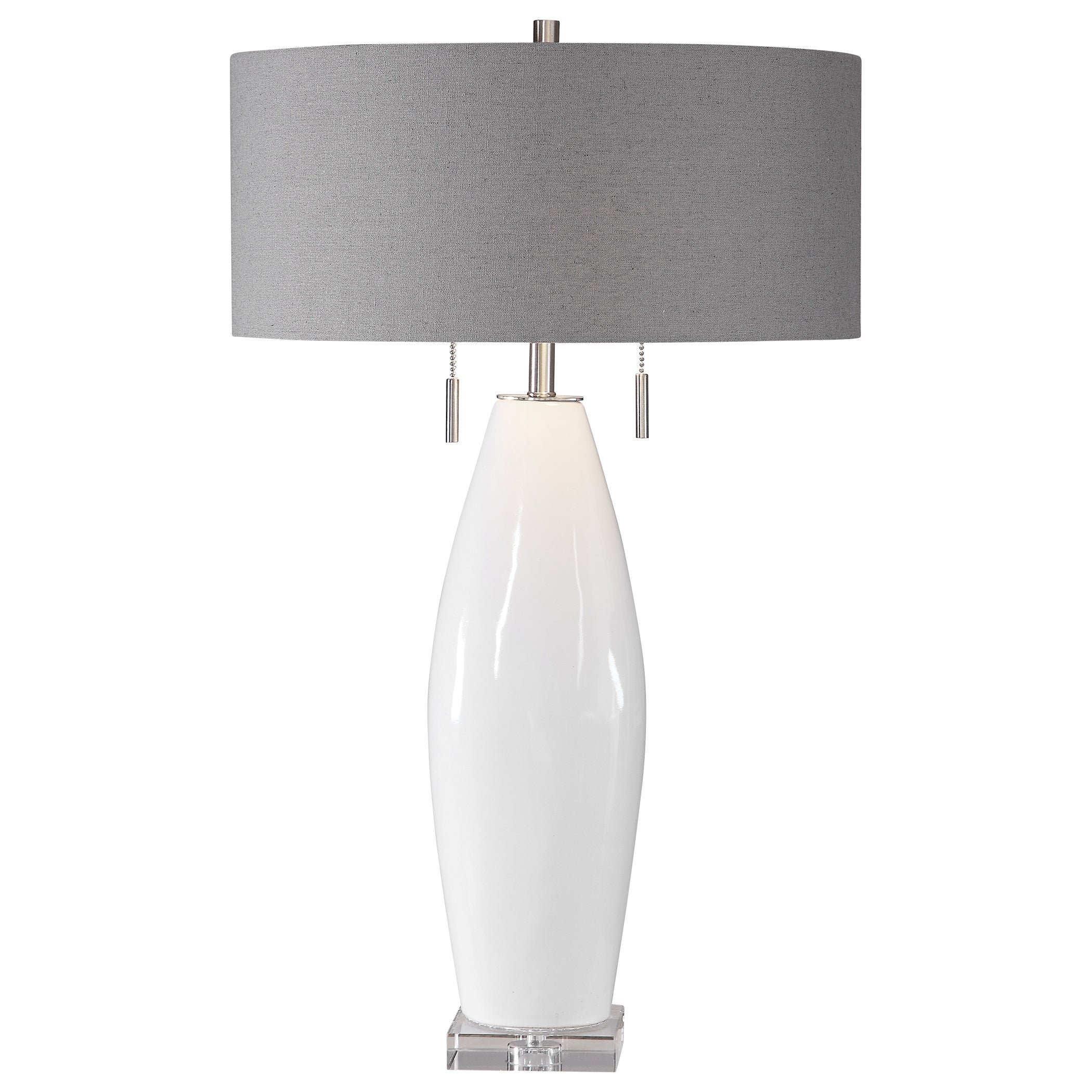 Uttermost Laurie White Ceramic Table Lamp - Mycitystee