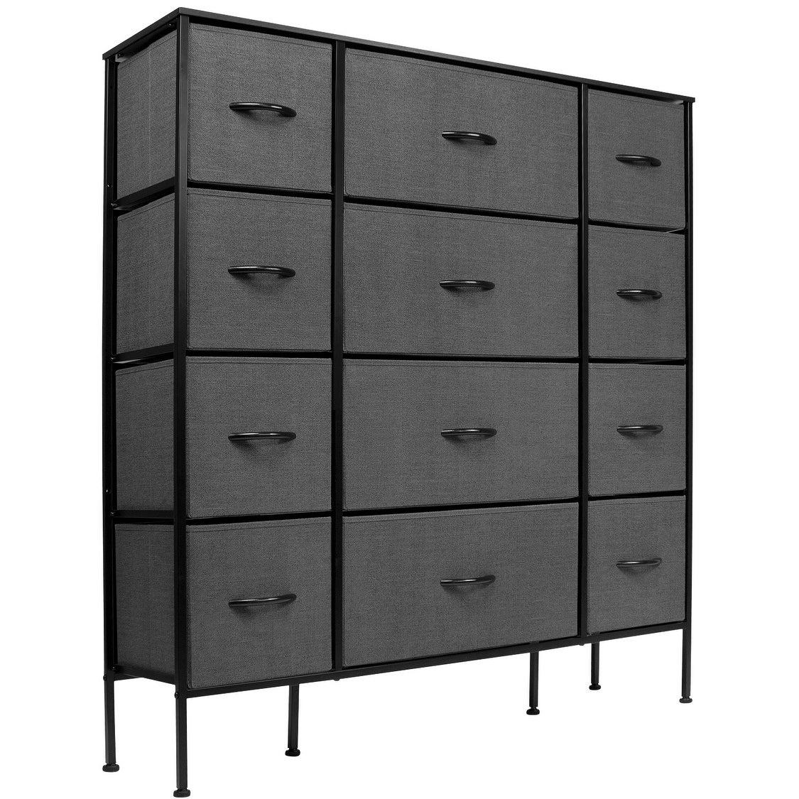 Sorbus Extra-large Steel and Fabric 12-drawer Dresser - - 35417883 - Mycitystee