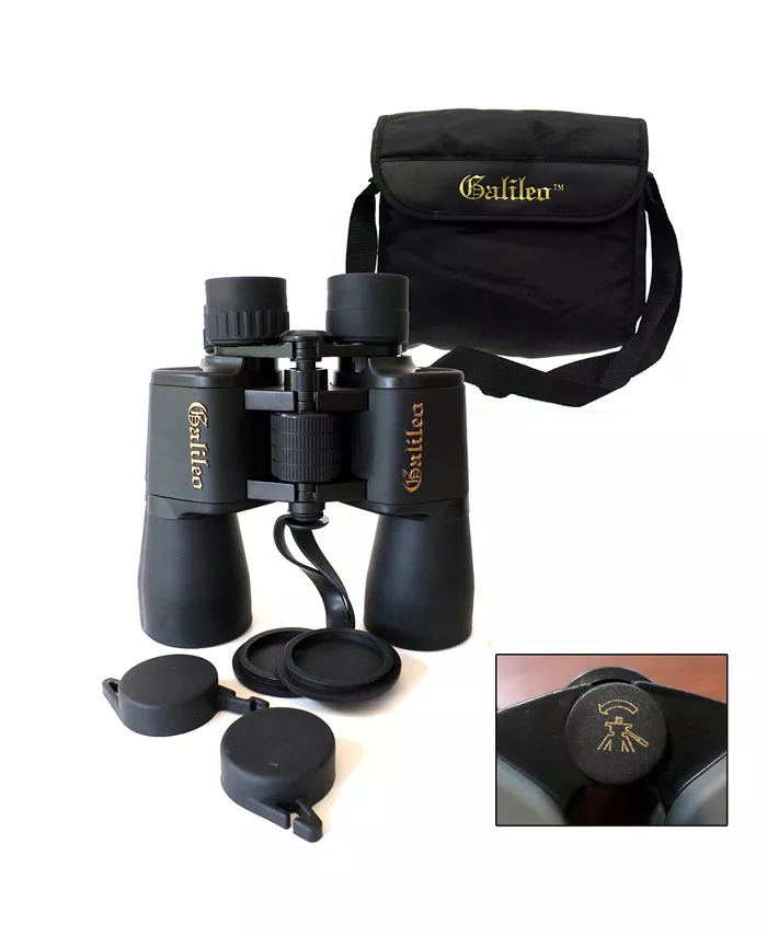 Cosmo Brands Galileo 16 Power Astronomical Binocular with 50mm Lenses， Tripod Socket and Case - Mycitystee