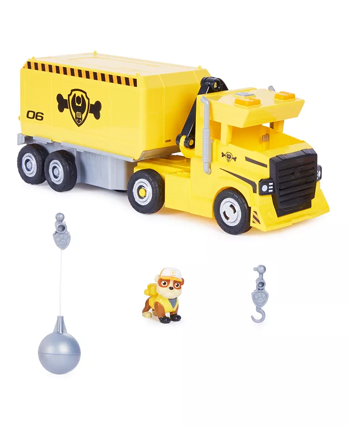PAW Patrol Big Rig Mega Rubble Toy Vehicle - Mycitystee
