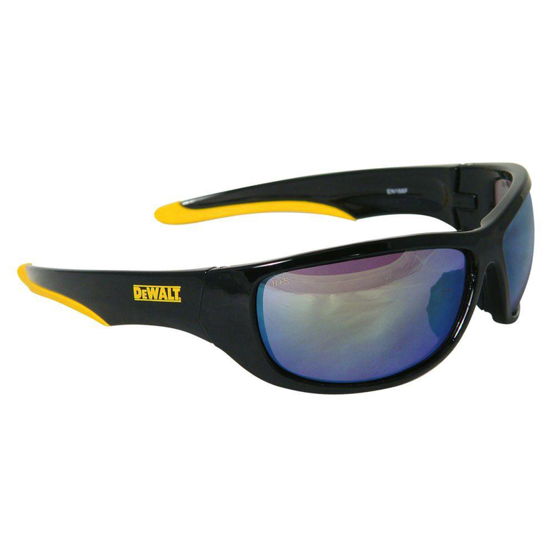 DeWalt Dominator Safety Glasses Yellow Lens Black/Yellow Frame 1 pc - Mycitystee