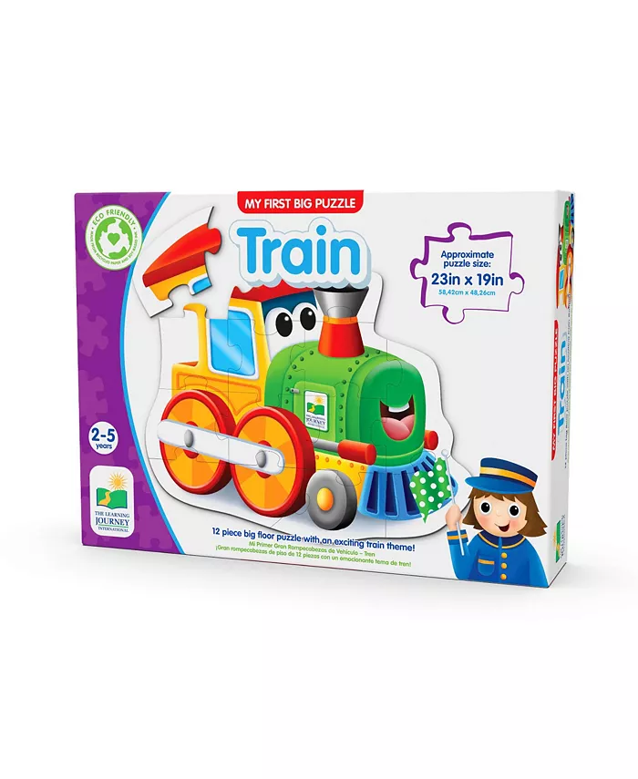The Learning Journey - My First Big Vehicle Floor Train 12 Piece Puzzle Set - Mycitystee