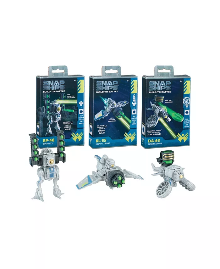 Snap Ships Forge Fusion Building Drones， Set of 3 - Mycitystee