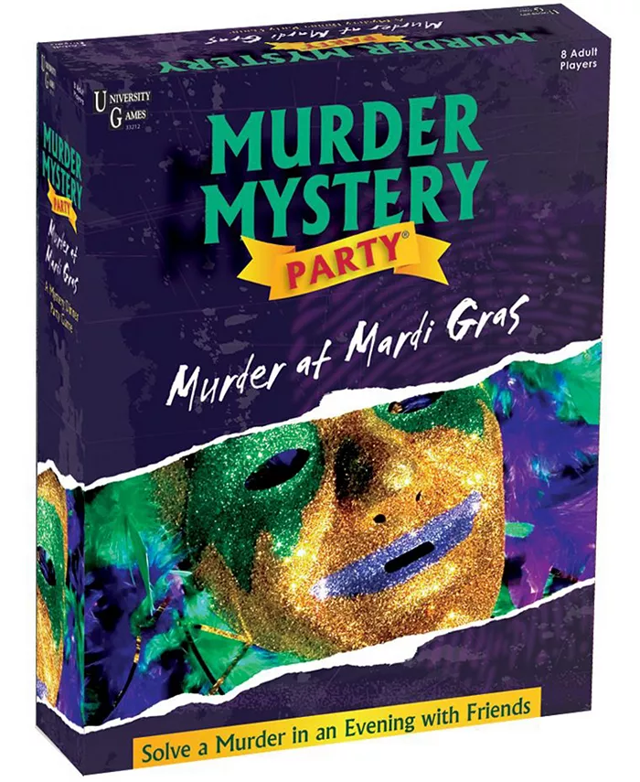 University Games Murder Mystery Party - Murder at Mardi Gras - Mycitystee