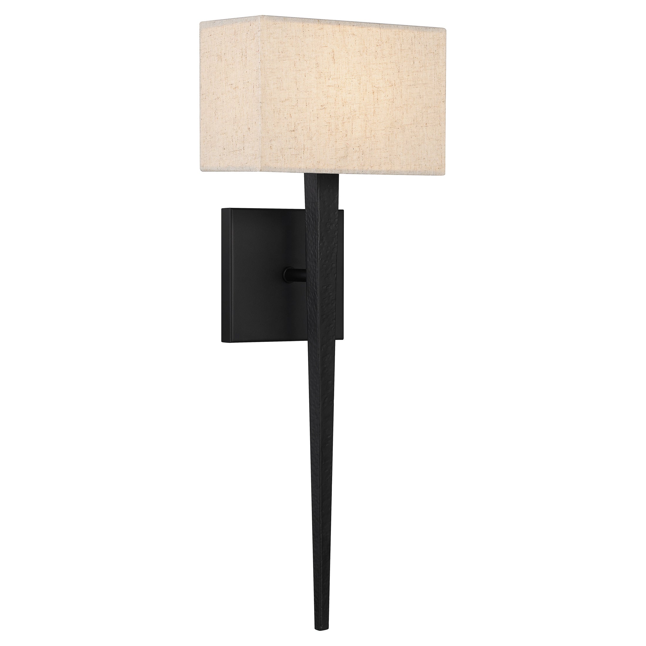 Cornelia 1-Light Matte Black Wall Sconce - Matte Black - Mycitystee