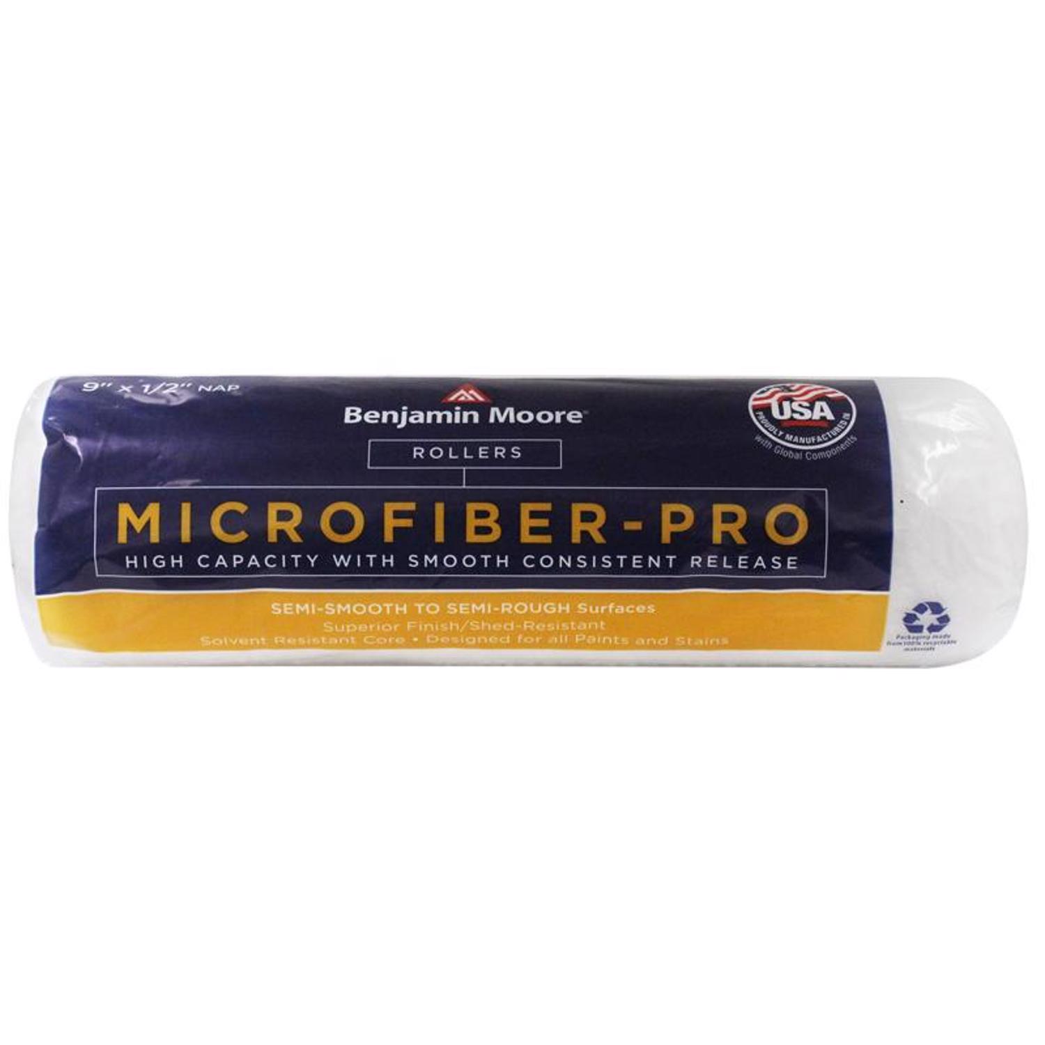 Benjamin Moore Microfiber 9 in. W X 1/2 in. Regular Roller 1 pk - Mycitystee