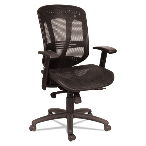 Alera Eon Series Multifunction Mid-Back Suspension Mesh Chair， Supports Up to 275 lb， 17.51