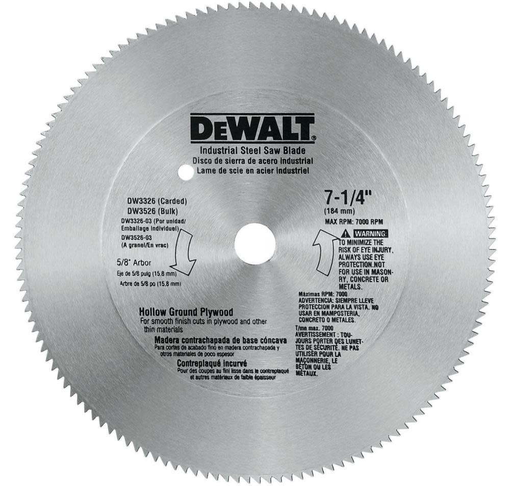 DEWALT 7-1/4 In. 68T Non-Ferrous Blade DW3329 from DEWALT - Mycitystee