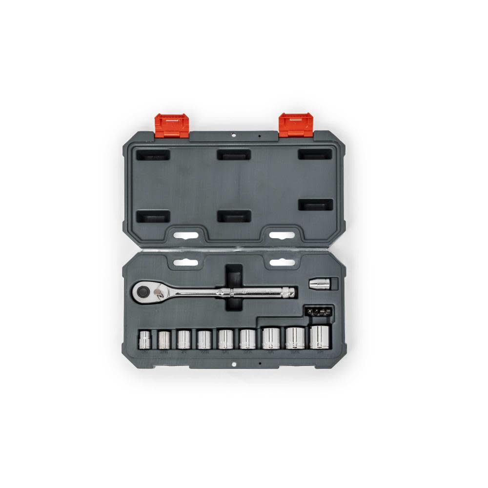 15 Pc 3/8 Drive 6 Point SAE Mechanics Tool Set - Mycitystee
