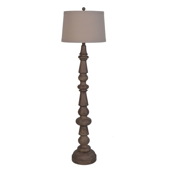 Lamps Per Se 61- inches Dark Brown Wood Floor Lamp - Mycitystee