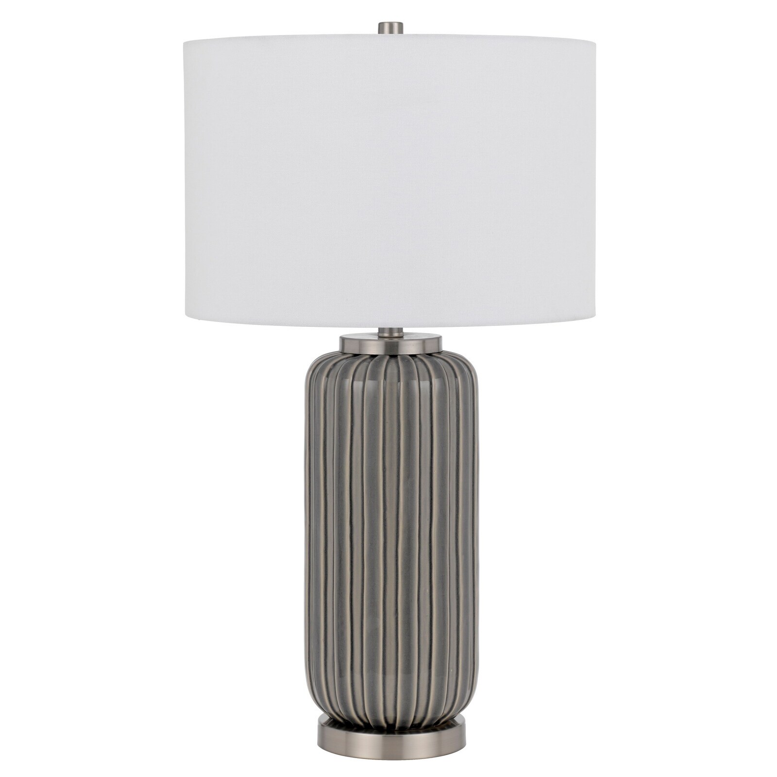 Rodano ceramic table lamp with hardback drum shade - One Size - Mycitystee