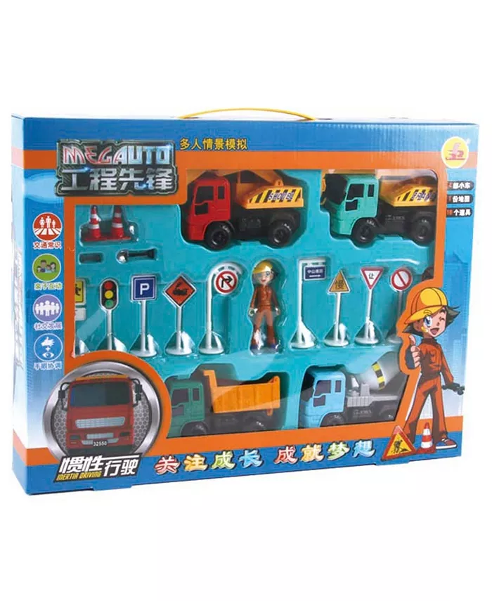 Big Daddy Mag-Genius Construction Play Set with Play Mat - Mycitystee