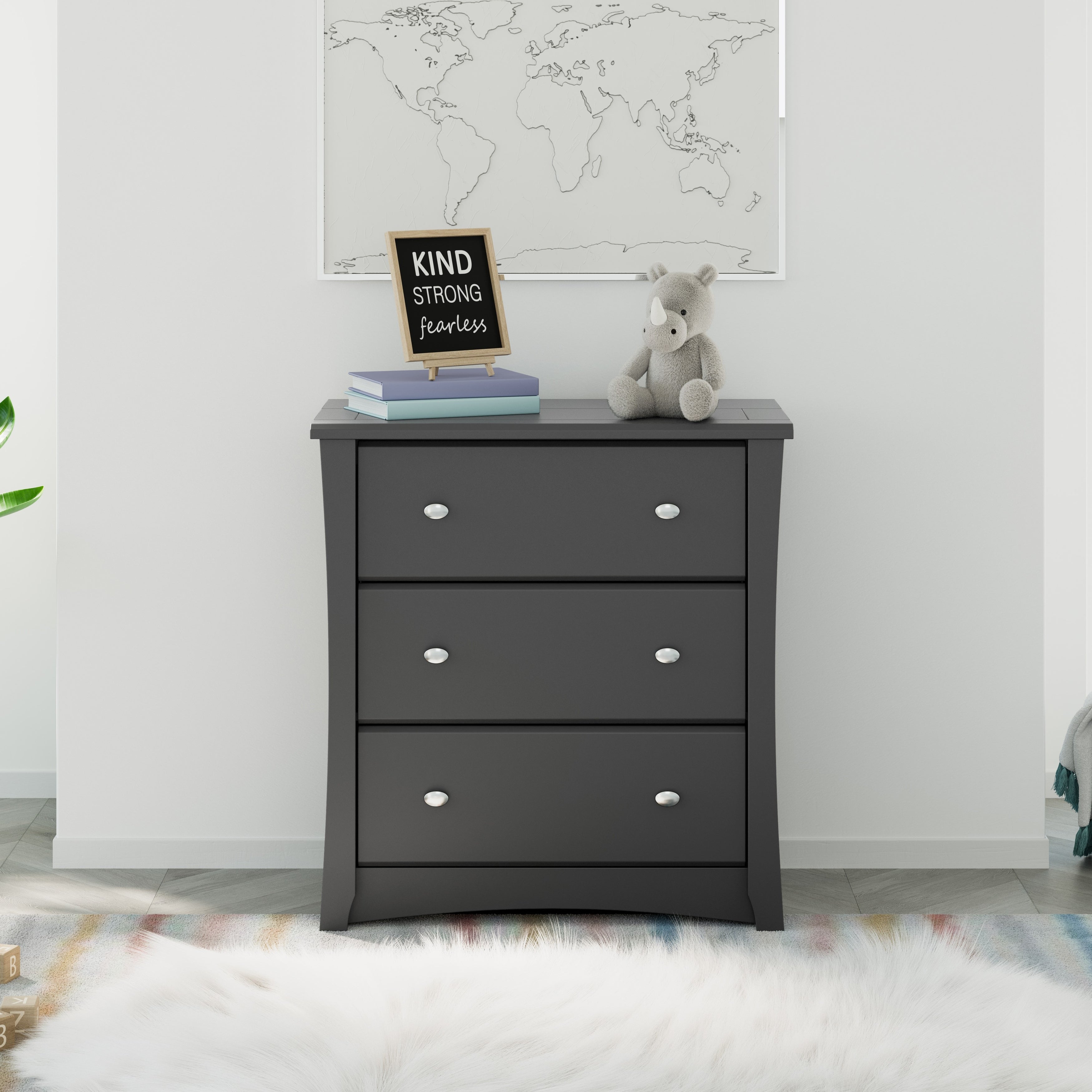 Crescent 3 Drawer Dresser Chest Espresso - - 36940909 - Mycitystee