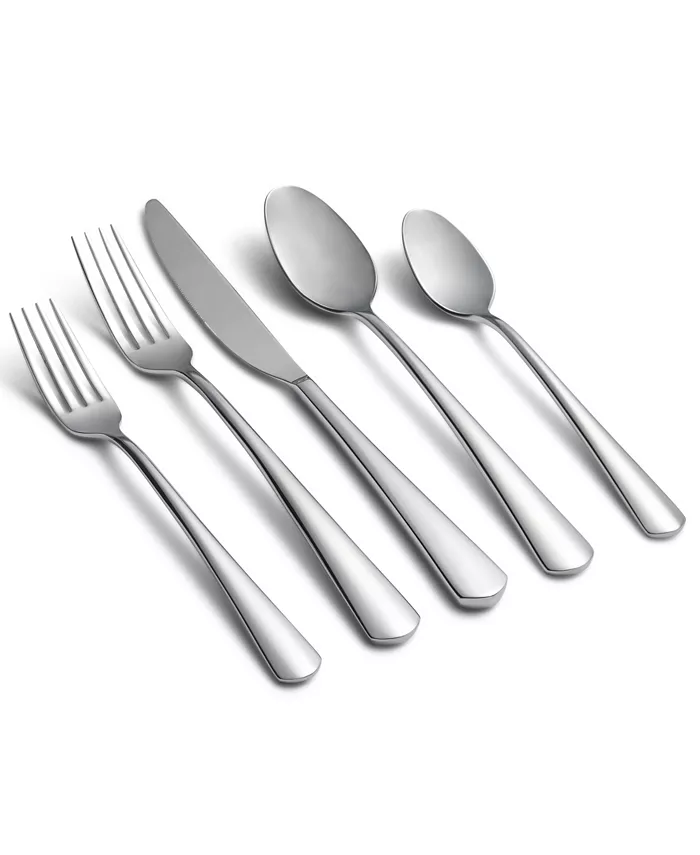 Cambridge Silversmiths Zakiya Mirror Flatware Set， 20 Piece - Mycitystee