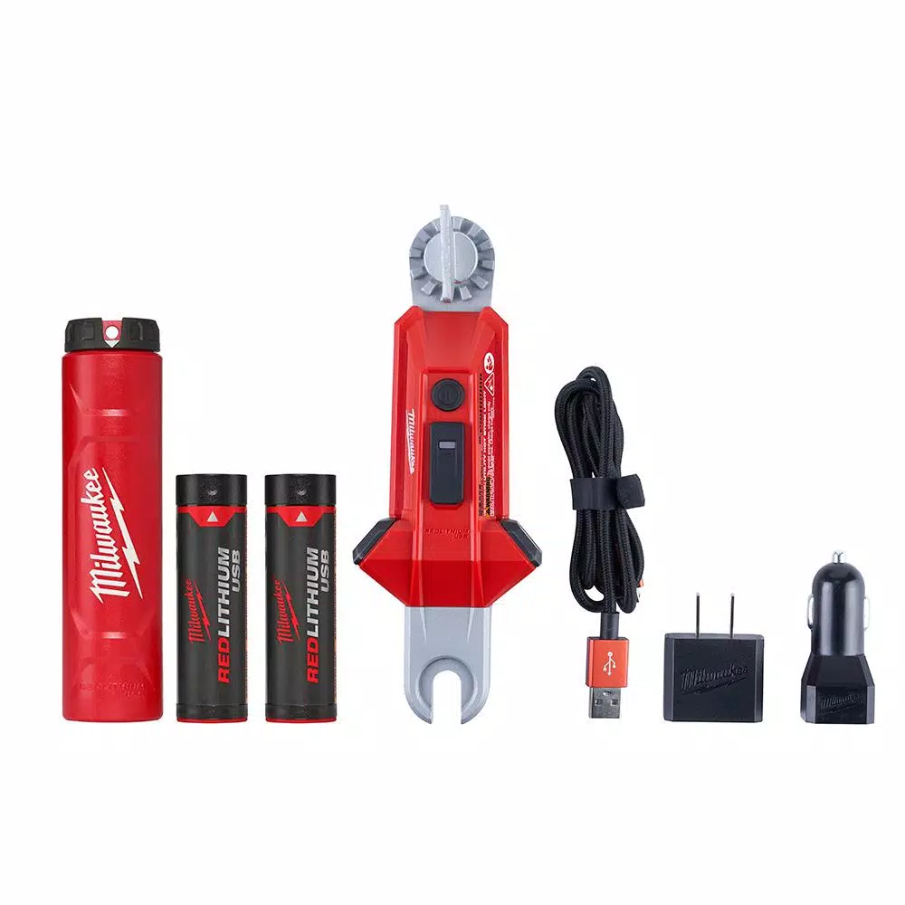 Milwaukee 350 Lumens LED Rechargeable Utility Hot Stick Flashlight and#8211; XDC Depot - Mycitystee